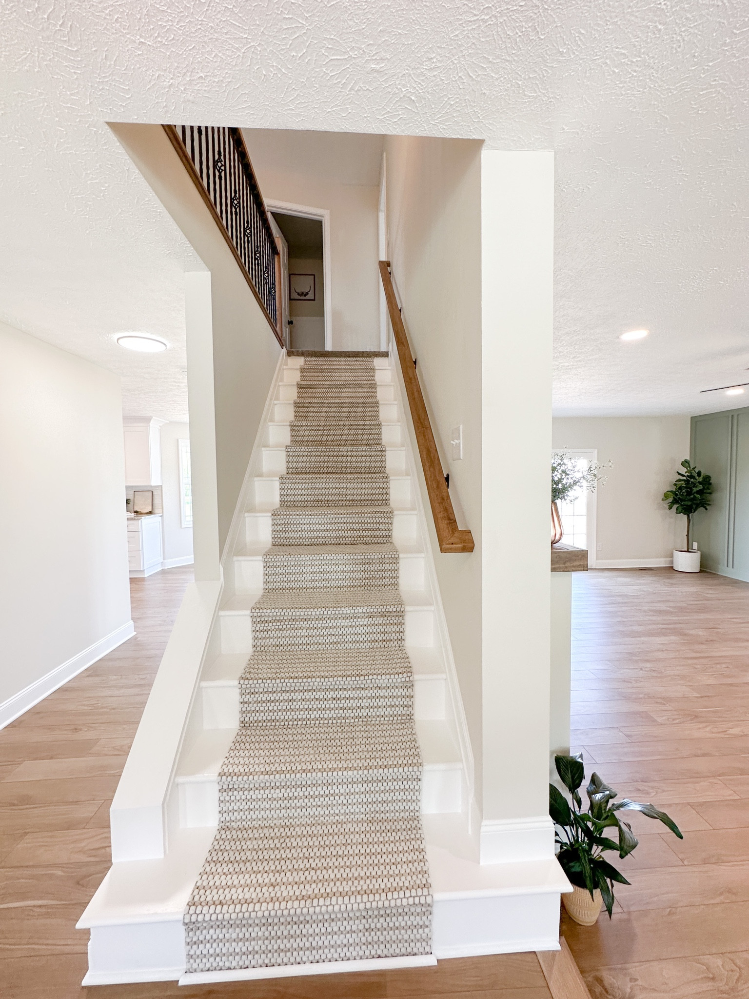Carpet runner // stairs // stair remodel // stained hand rail // wooden hand rail

#LTKhome #LTKFind #LTKunder100