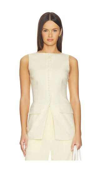 Sidonia Top in Butter Yellow | Revolve Clothing (Global)