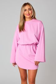 BuddyLove | Willa Sweatshirt Dress | Pink | BuddyLove