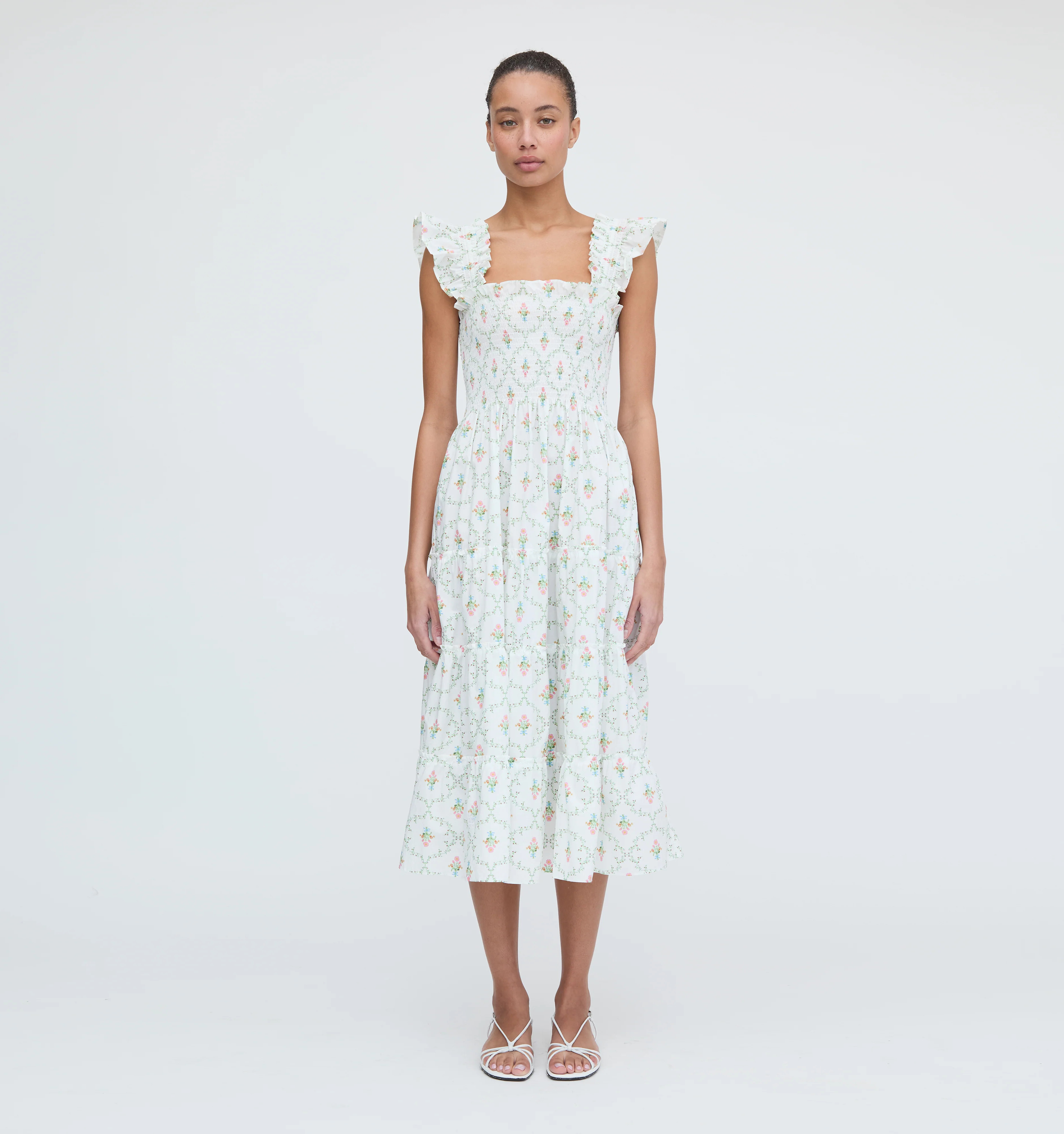 The Ellie Nap Dress - Cherry Trellis Broderie | Hill House Home US