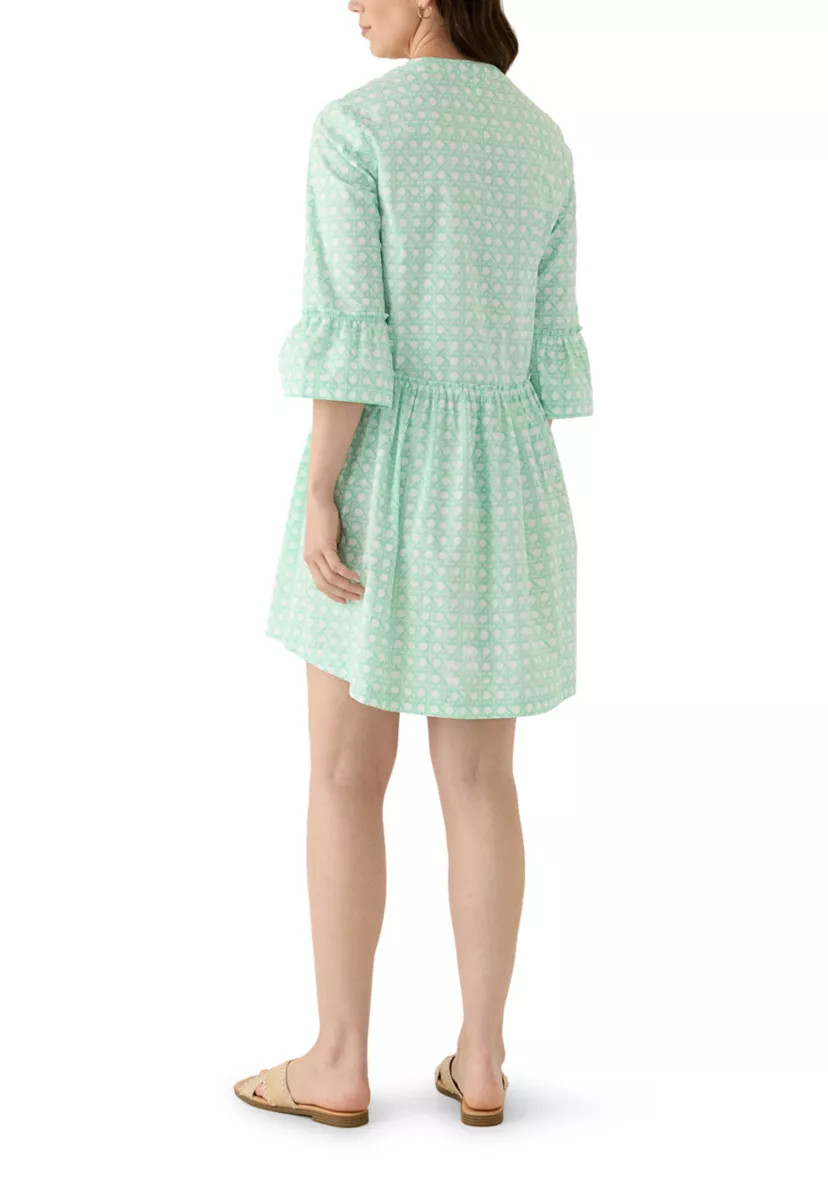 Women's Three-Quarter Sleeve Flounce Tiered Dress | Belk