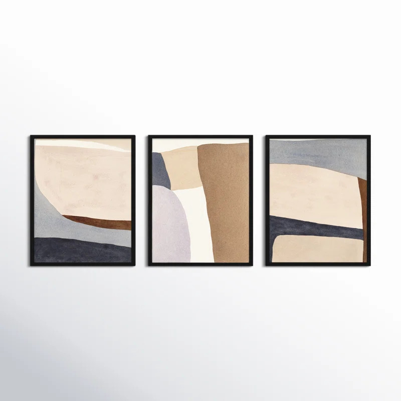 Divided By 3 In Blue by Julia Balfour (Set of 3) | Wayfair North America