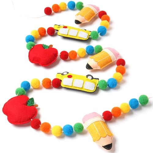HEAEUNK Back to School Felt Bannner, Cute First Day of School Decorations | Amazon (US)