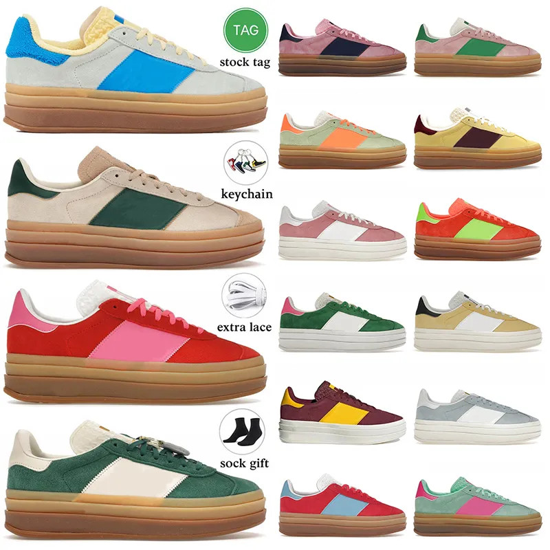 New 2024 Bold Platform Designer Casual Shoes For Mens Women Plate-forme sambasneakers Collegiate ... | DHGate