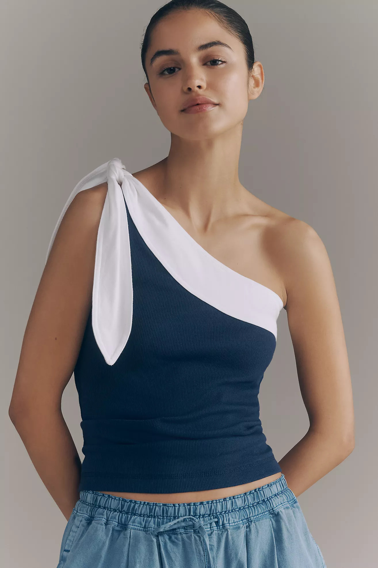 Pilcro Tie Shoulder Top | Anthropologie (US)
