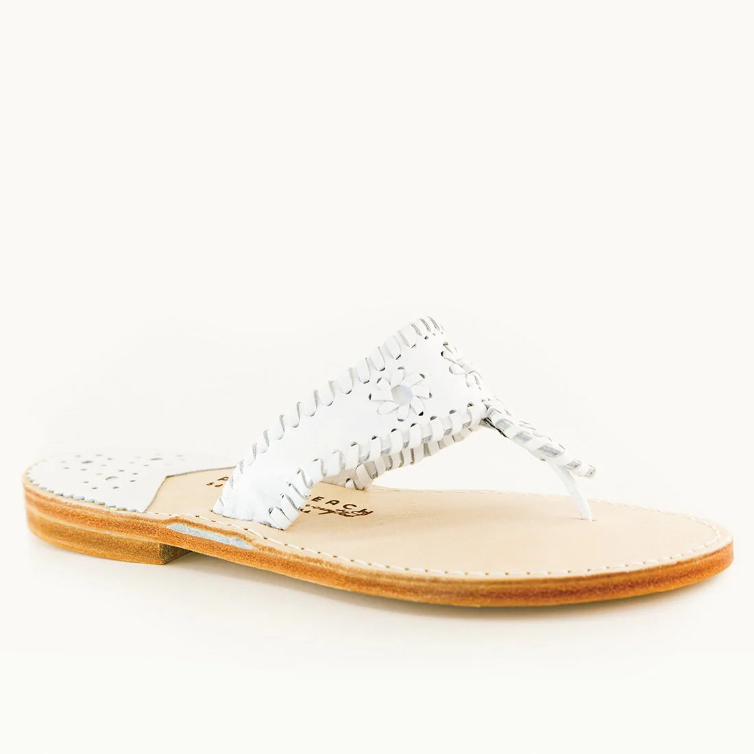 PB White / White | Palm Beach Sandals