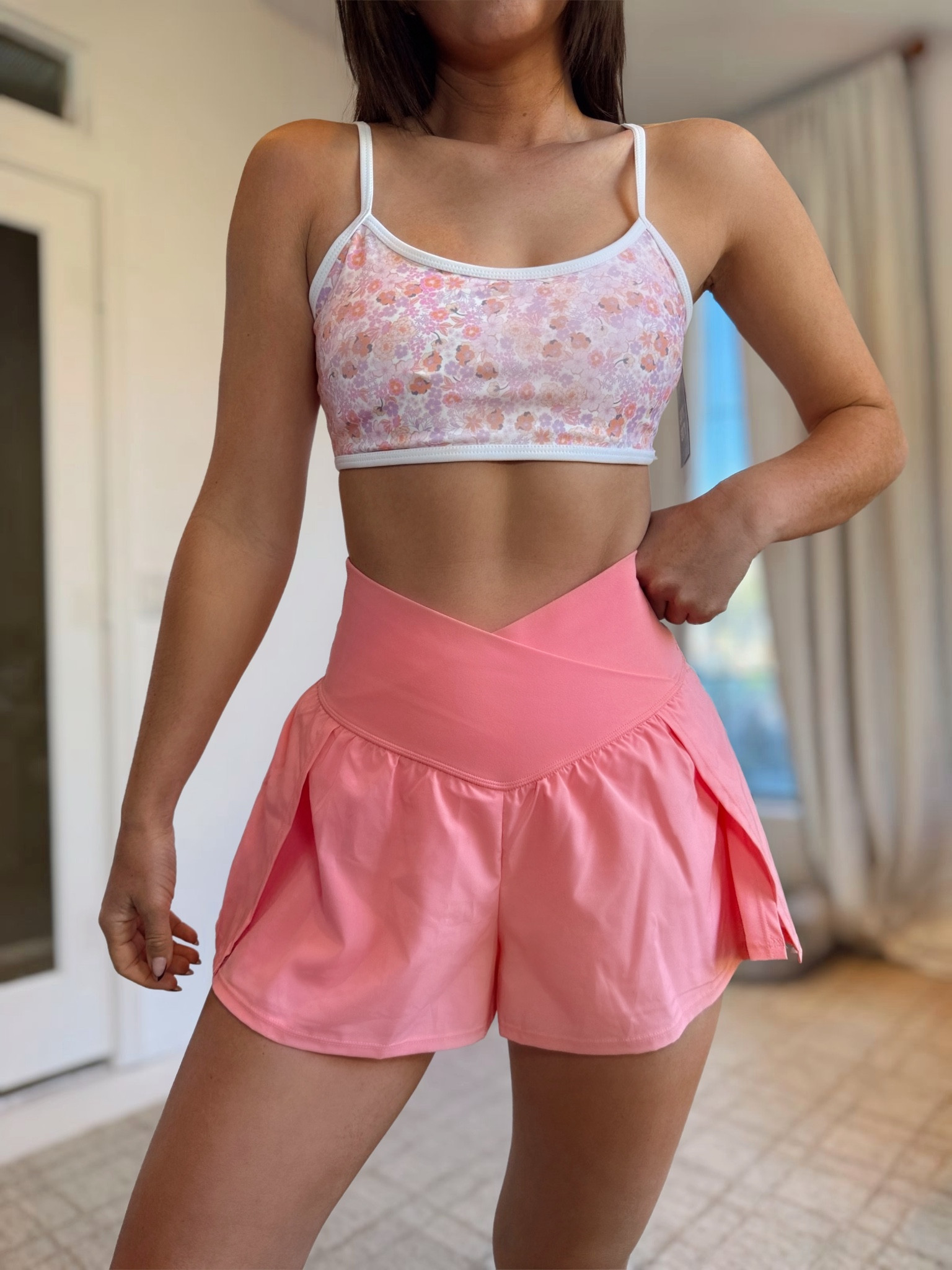 Targets Spring Active Wear!! 

These workout shorts are a MUST! 
Size small in shorts
Bra size medium but could have gone small 

#LTKFindsUnder50 #LTKSpringSale #LTKActive