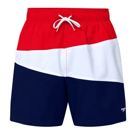 Speedo Boys' Colorblock Volley Swim Shorts with Comfort Liner, Sizes XXS-XL | Walmart (US)