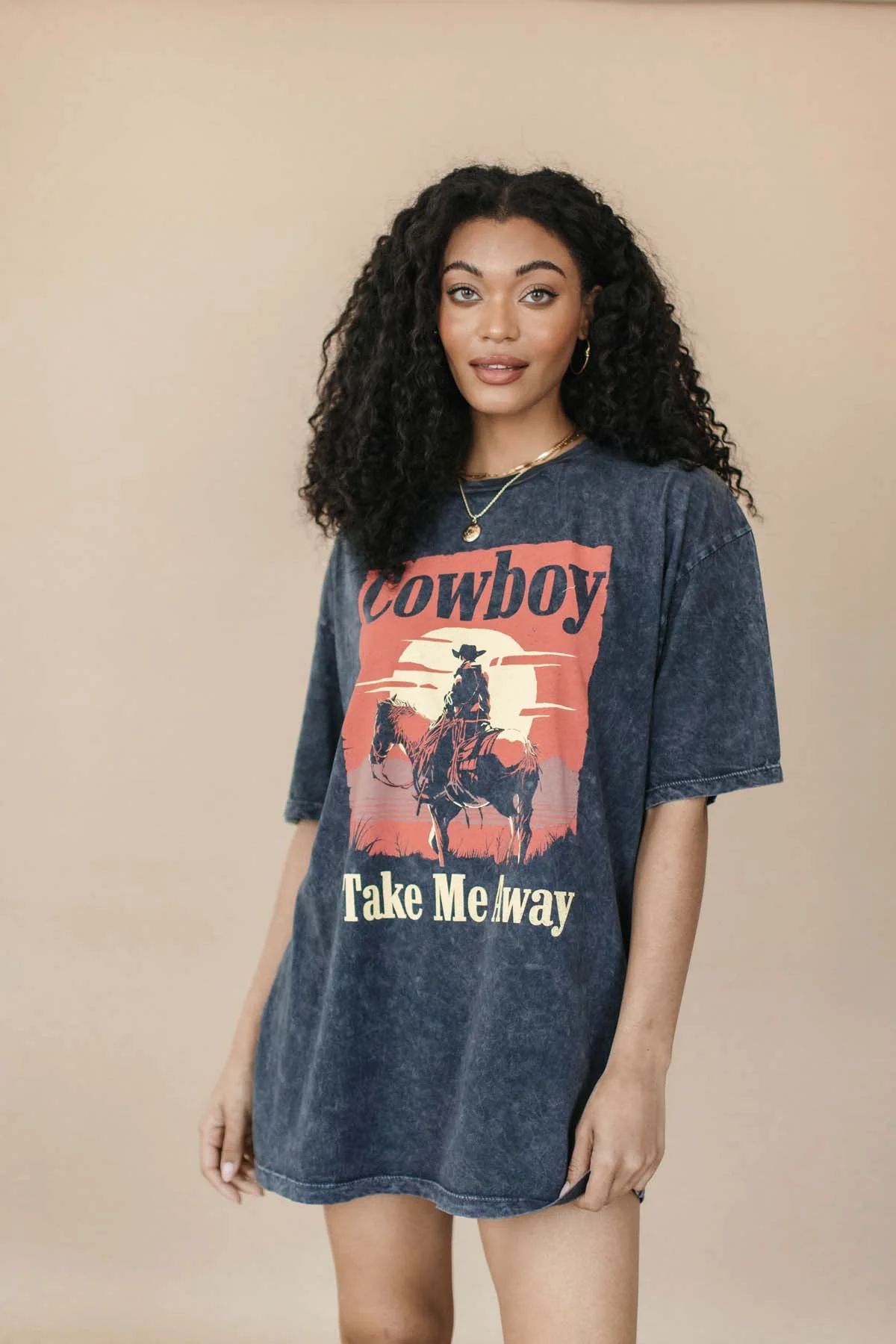 Cowboy Vintage Wash Graphic Tee | The Post