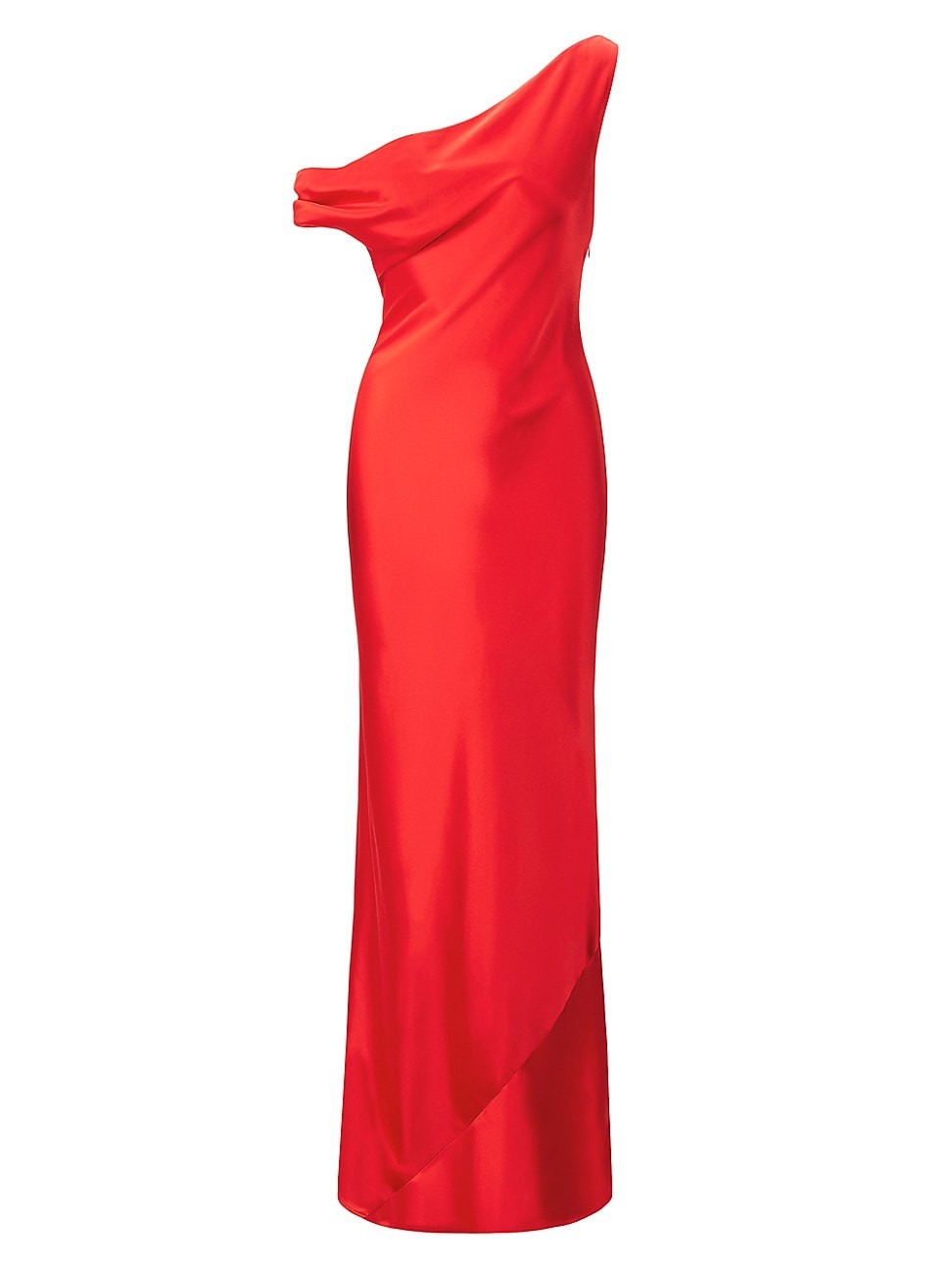 Women's Ashanti Satin One-Shoulder Gown - Red Rose - Size Medium | Saks Fifth Avenue