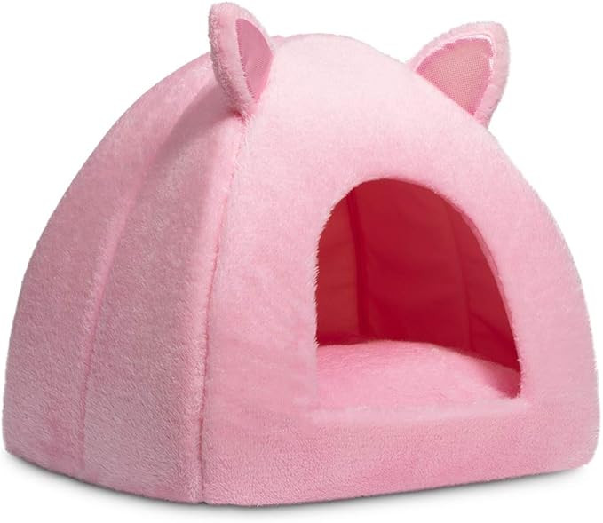 Hollypet Pet Bed, Self-Warming 2 in 1 Cat Tent Cave for Kittens and Small Dogs, 16 x 16 x 17 inch... | Amazon (US)