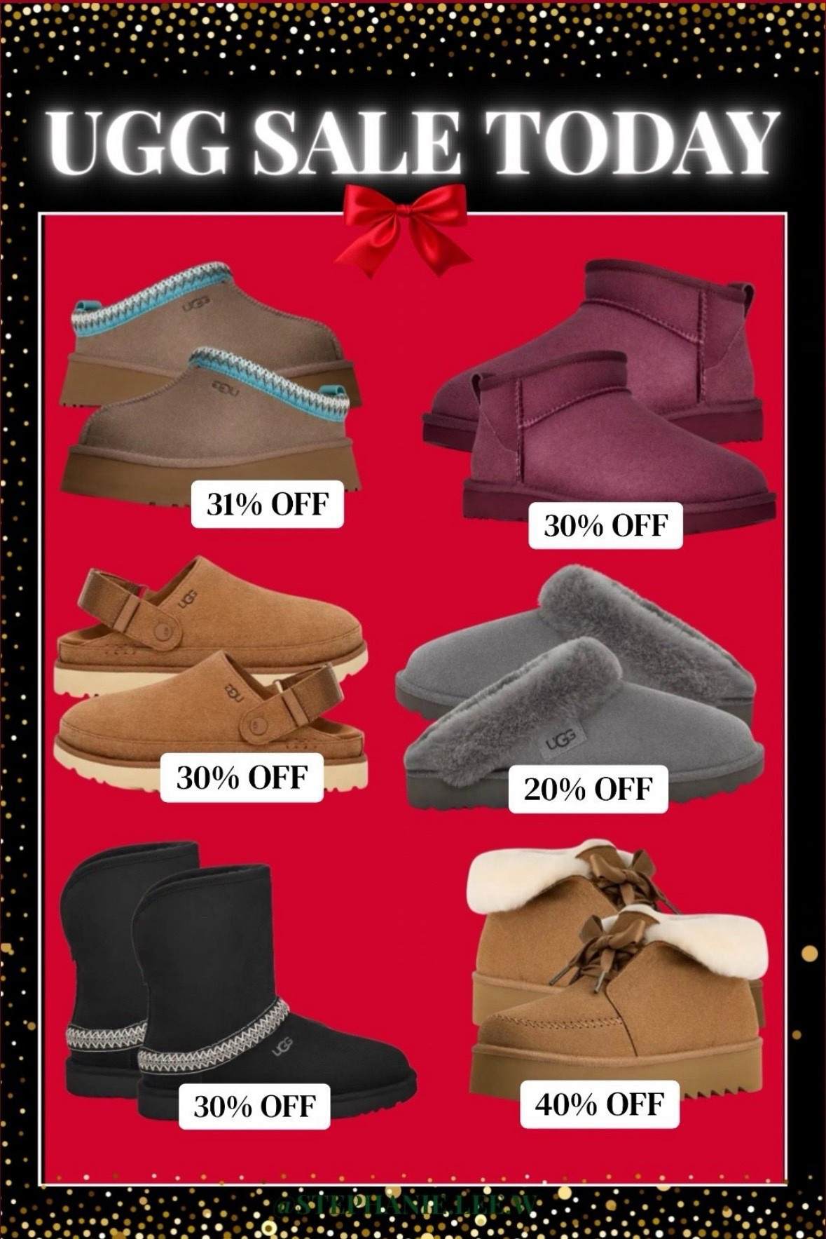 24 hour Uggs on sale now!🛍️
Shop the latest styles before they sell out.

#UggSale #UGG
#WomenShoes
#WinterBoots #CozyStyle
#ShopUGG

#LTKHoliday #LTKGiftGuide #LTKSaleAlert