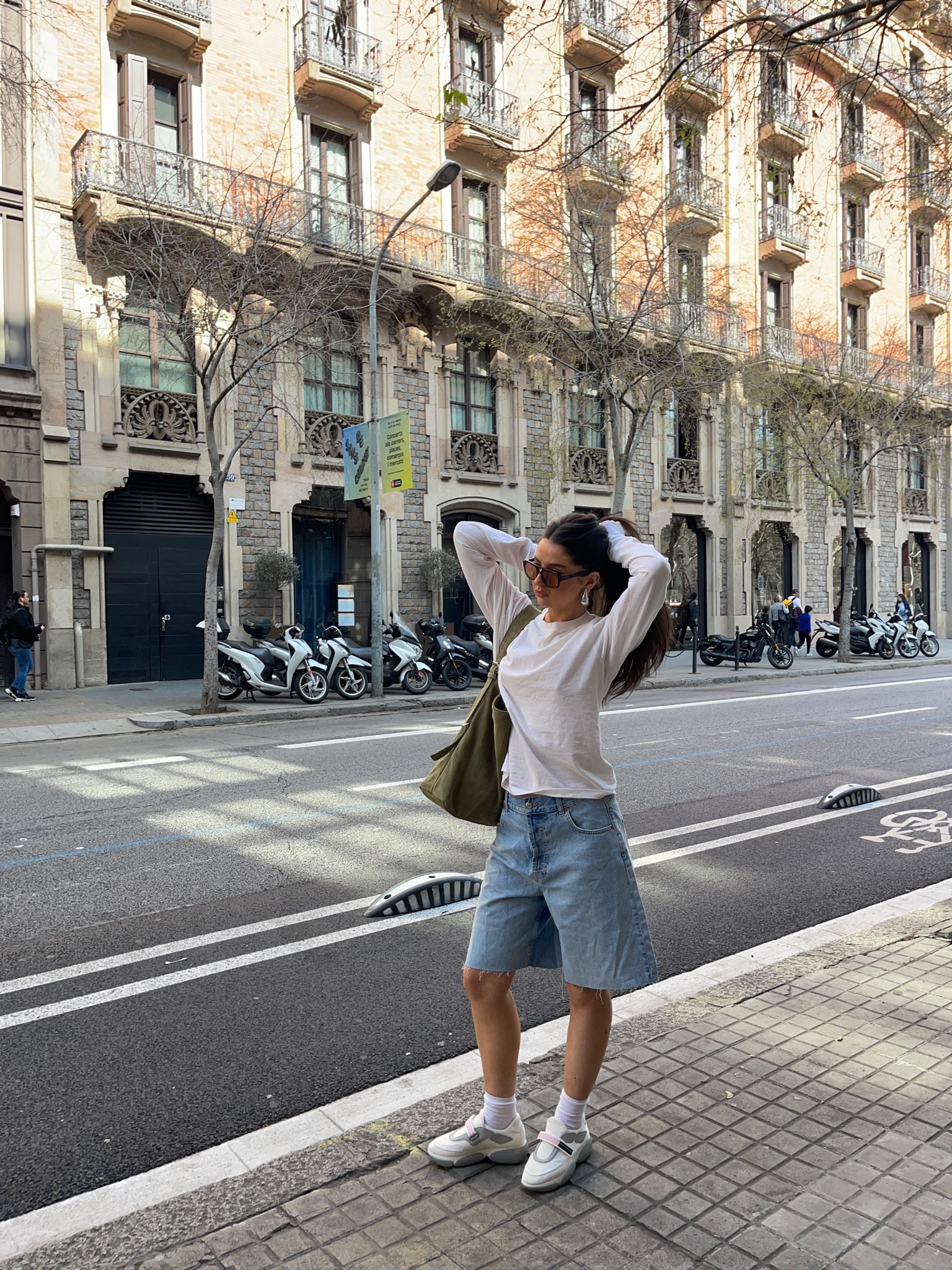 Jorts for summer?? Always 

Long sleeve top is brandy Melville so I’ve linked others 

#LTKtravel #LTKstyletip #LTKshoecrush