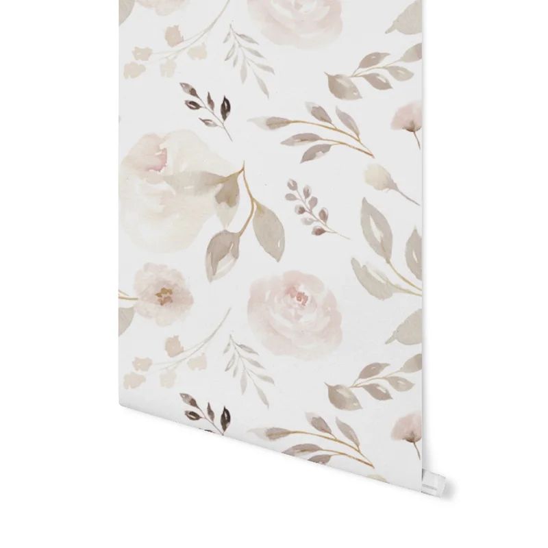 Peel & Stick Floral Wallpaper | Wayfair North America