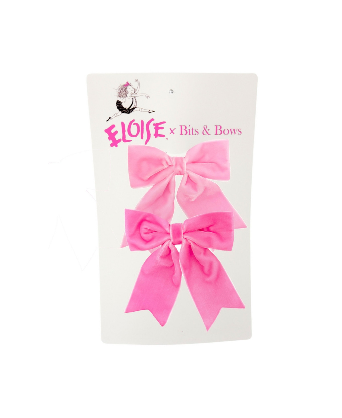 Bits & Bows Girls Eloise Hair Bow Set - Pink and hot pink | Macy's