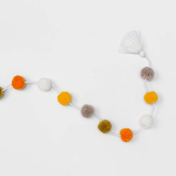 72&#34; Harvest Pom Pom Garland - Hyde &#38; EEK! Boutique&#8482; | Target