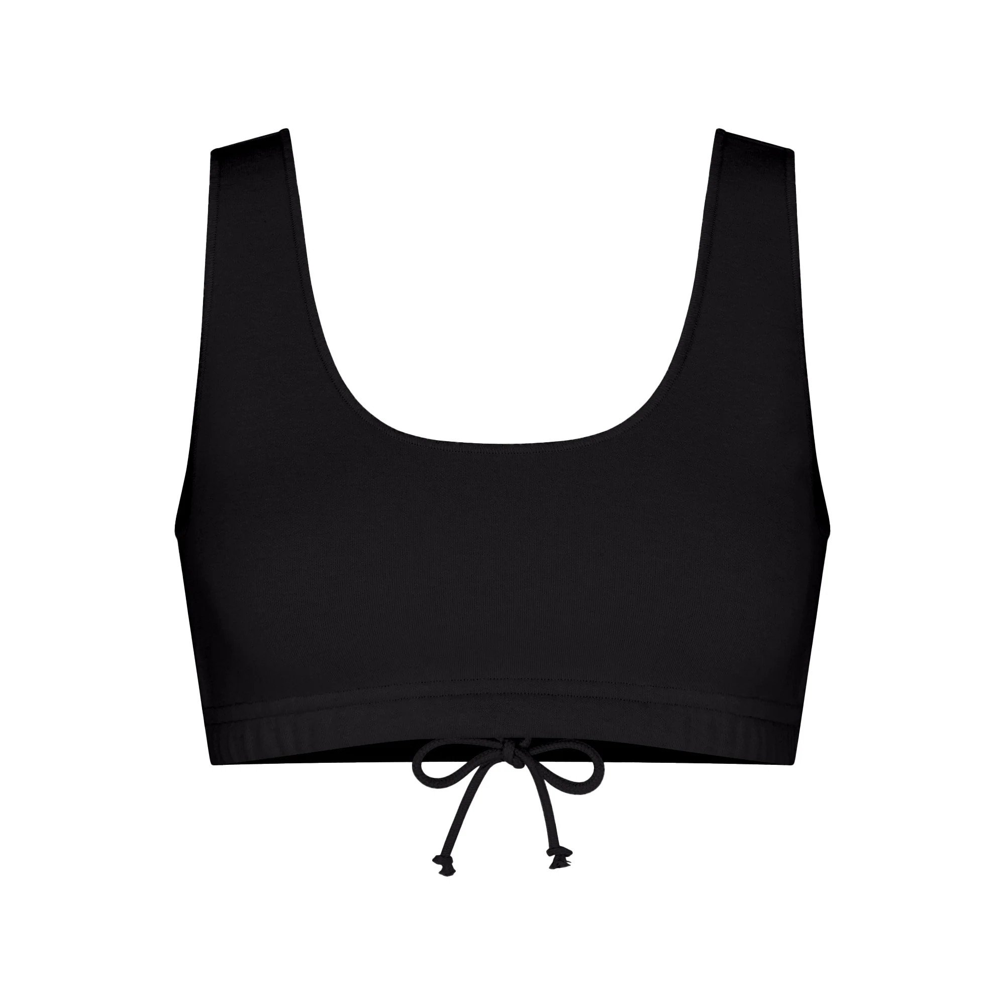 COTTON FLEECE BRALETTE | ONYX | SKIMS (US)
