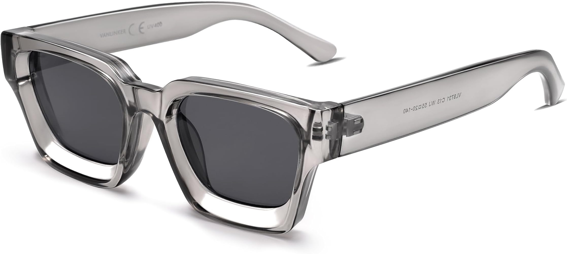 VANLINKER Thick Square Sunglasses for Men Women Retro Chunky Rectangle Shades UV400 Protection VL... | Amazon (US)