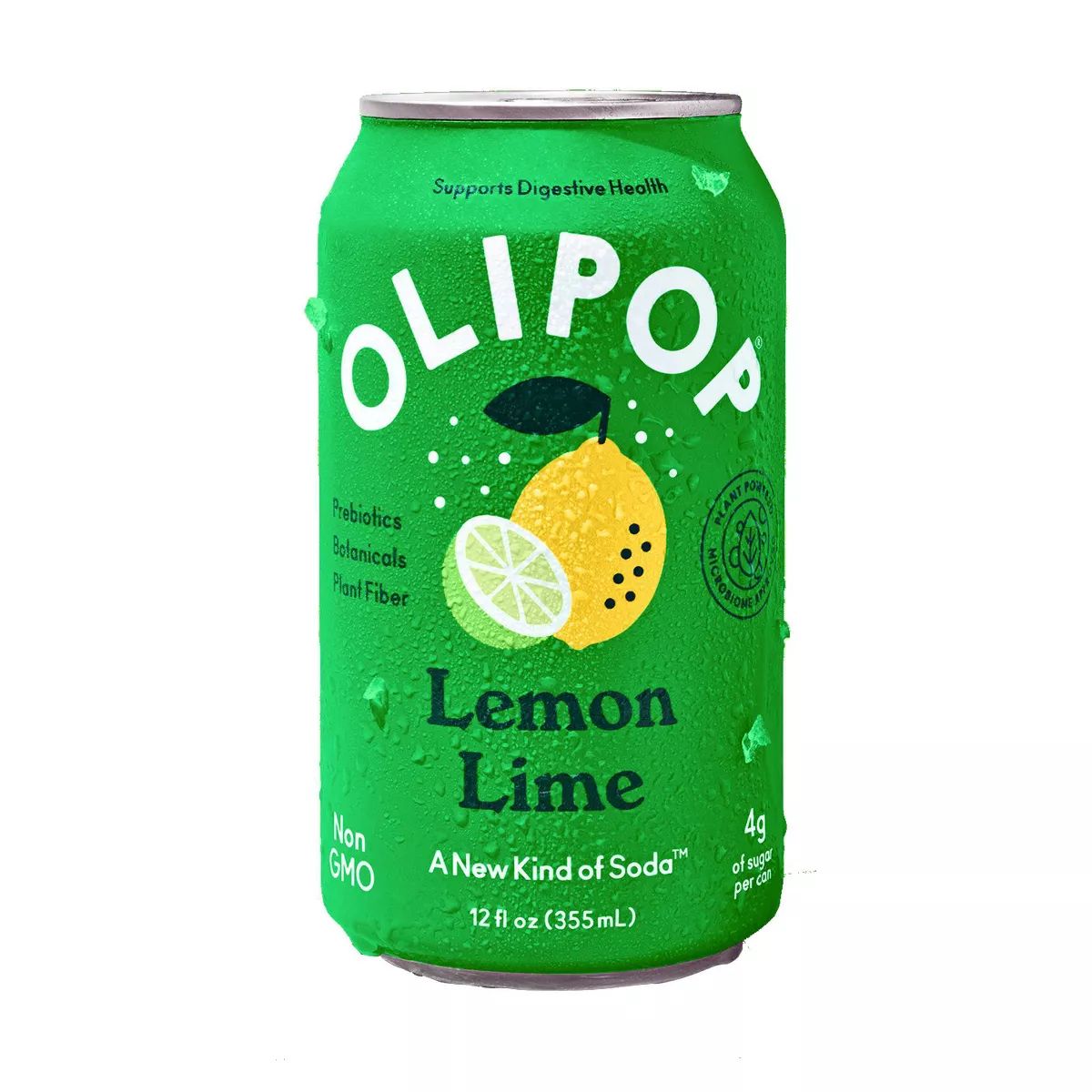 OLIPOP Lemon Lime Prebiotic Soda - 12 fl oz | Target