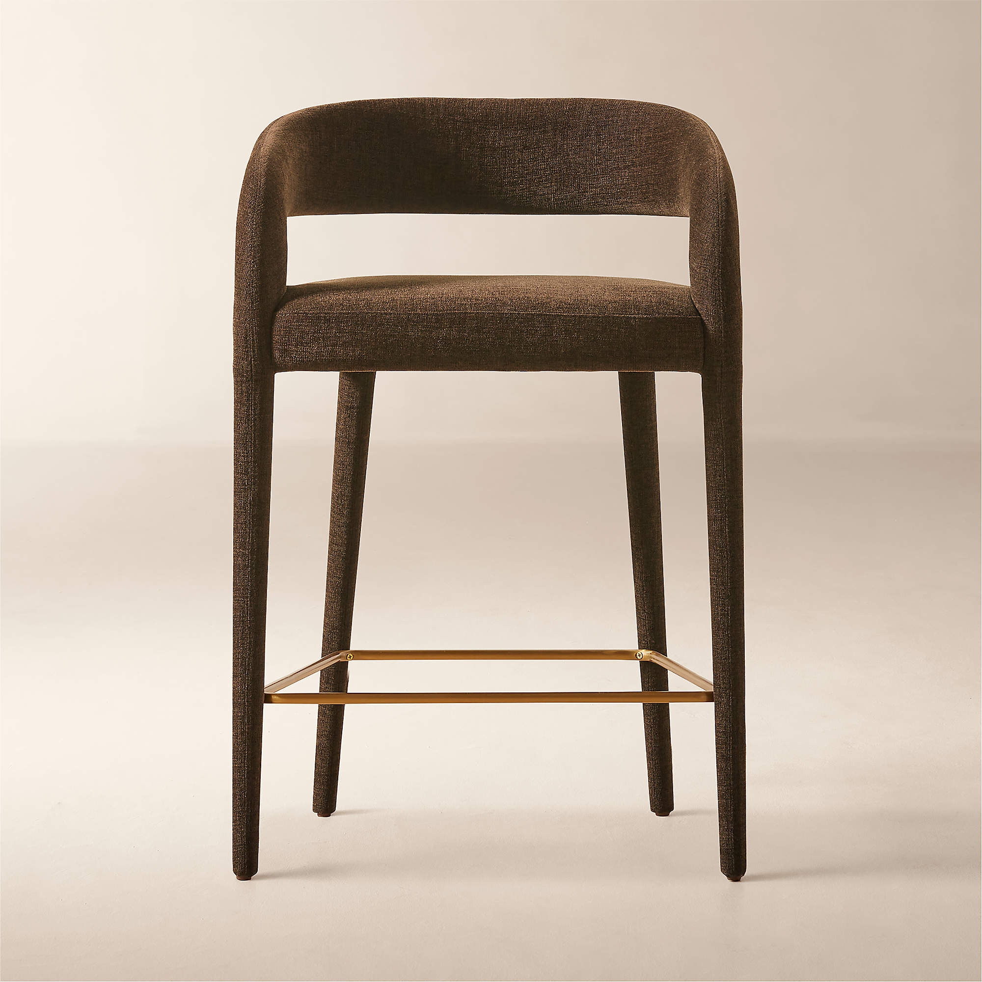 Lisette Brown Performance Fabric Counter Stool + Reviews | CB2 | CB2