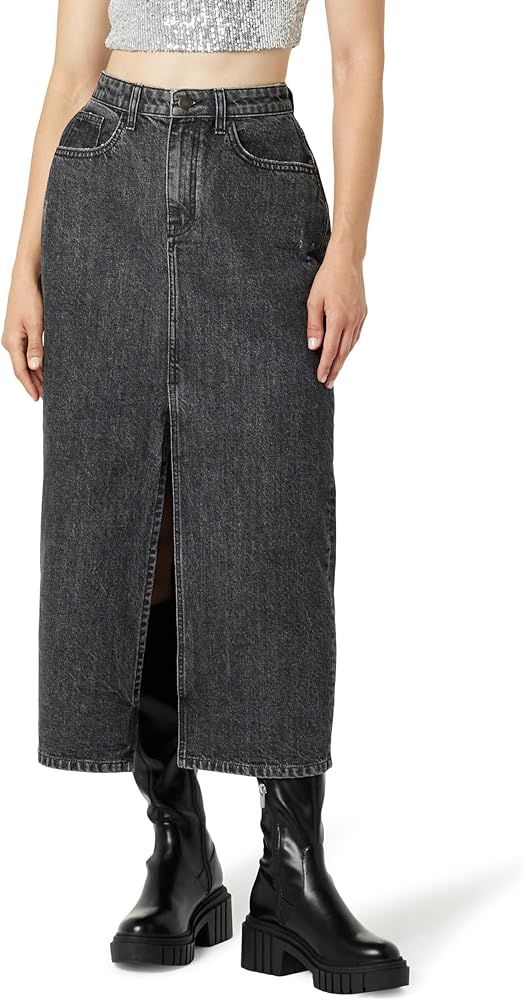 Amazon.com: The Drop Women's Dixon Denim Column Skirt, Medium Indigo, S : Clothing, Shoes & Jewel... | Amazon (US)