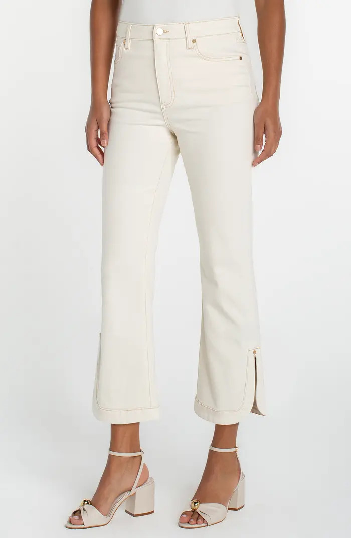 Hannah Tulip Hem Crop Flare Jeans | Nordstrom