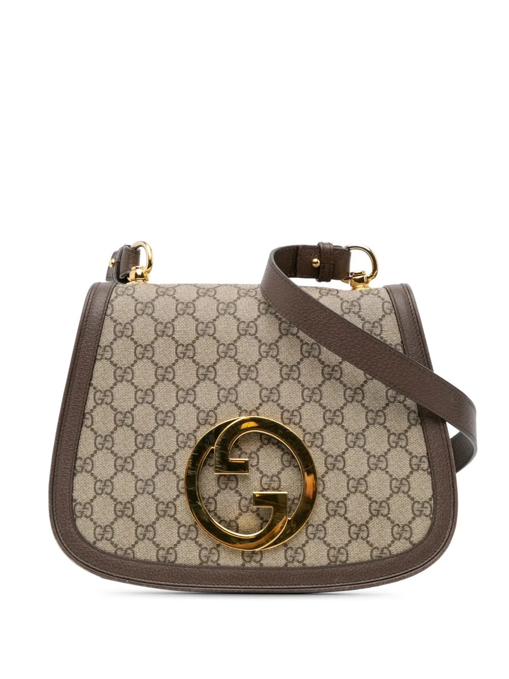 Gucci Pre-Owned 2016-2024 Medium GG Supreme Blondie crossbody bag - Brown | Farfetch Global