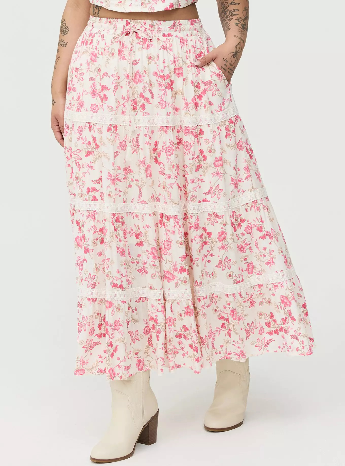 Tiered Maxi Skirt | Torrid (US & Canada)