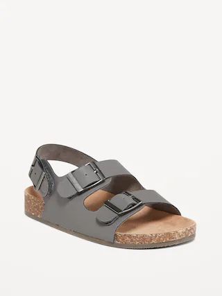 Faux-Leather Buckled Strap Sandals for Toddler Boys | Old Navy (US)