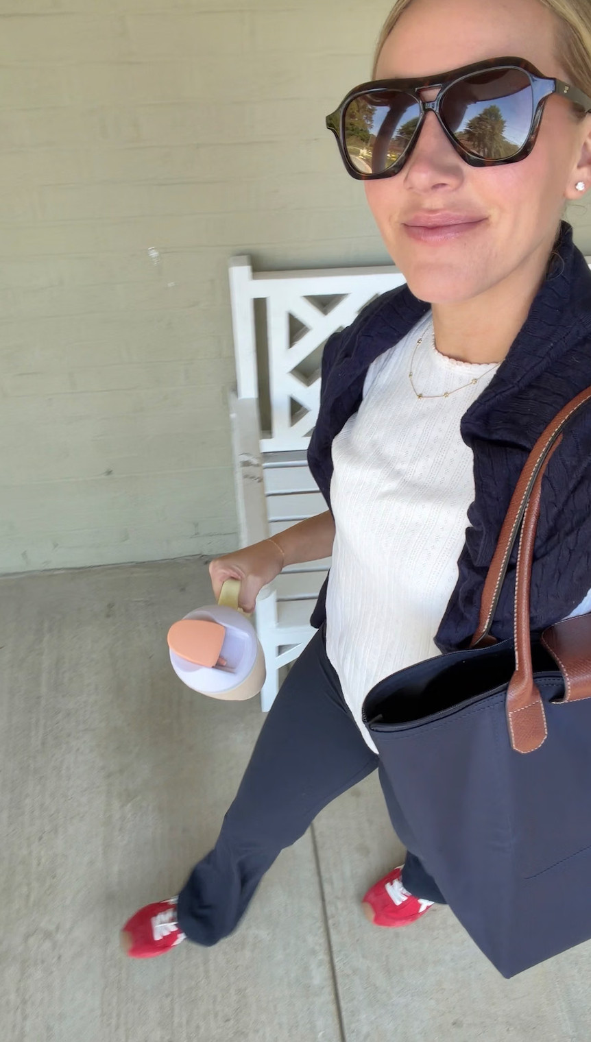 Runnin’ around in these Amazon faves! Nylon bag, yoga pants, fun sneakers and some big ole sunnies

#TheSouthernSource #OOTD 

 #LTKdayinmylife #LTKgrwm #LTKootd