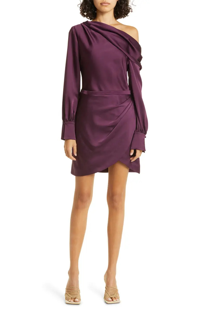 Simkhai Cameron Long Sleeve One-Shoulder Minidress | Nordstrom | Nordstrom