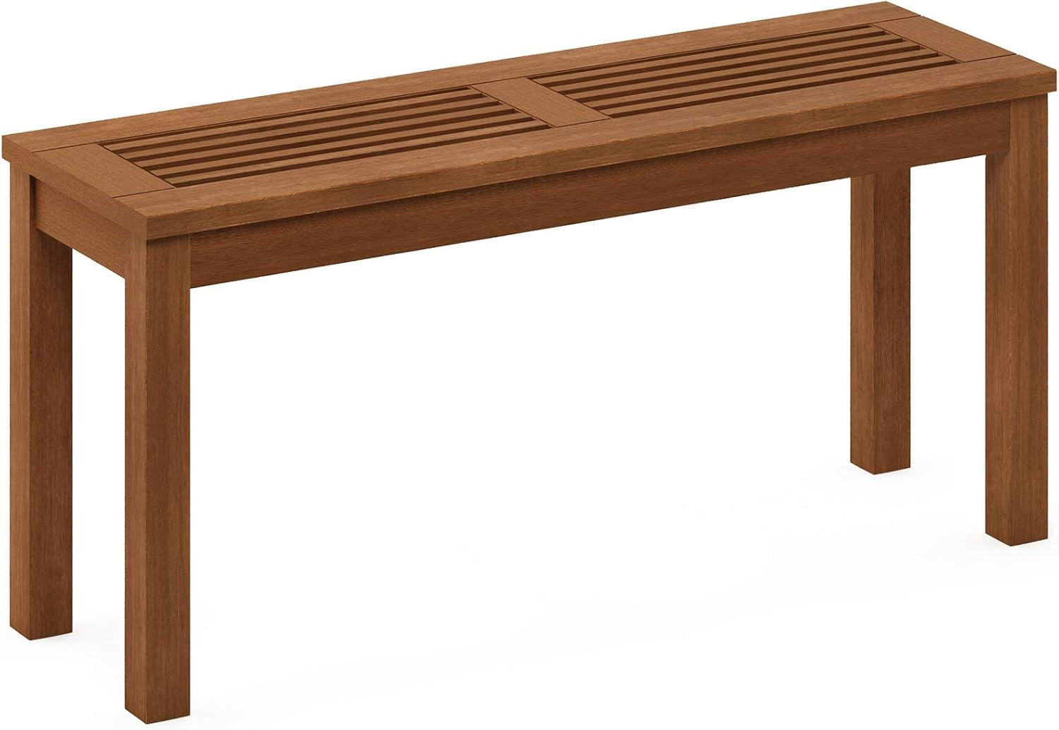 Furinno FG181110-C Tioman Outdoor Backless Bench, Natural,1-Pack | Amazon (US)