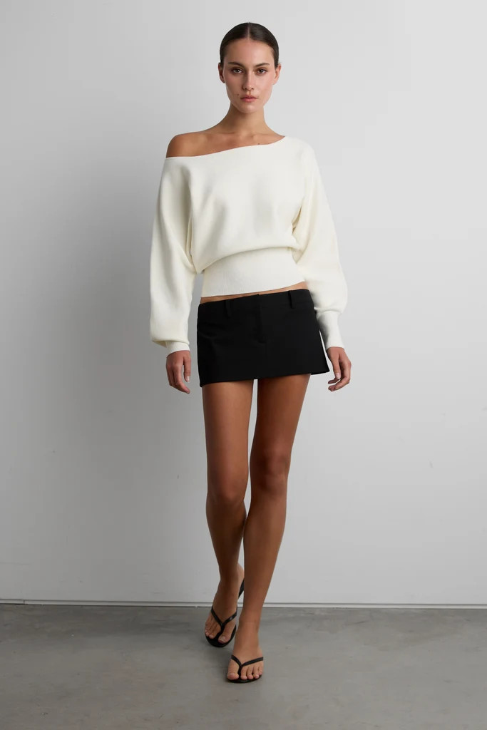 OFF THE SHOULDER SWEATER | OAK + FORT