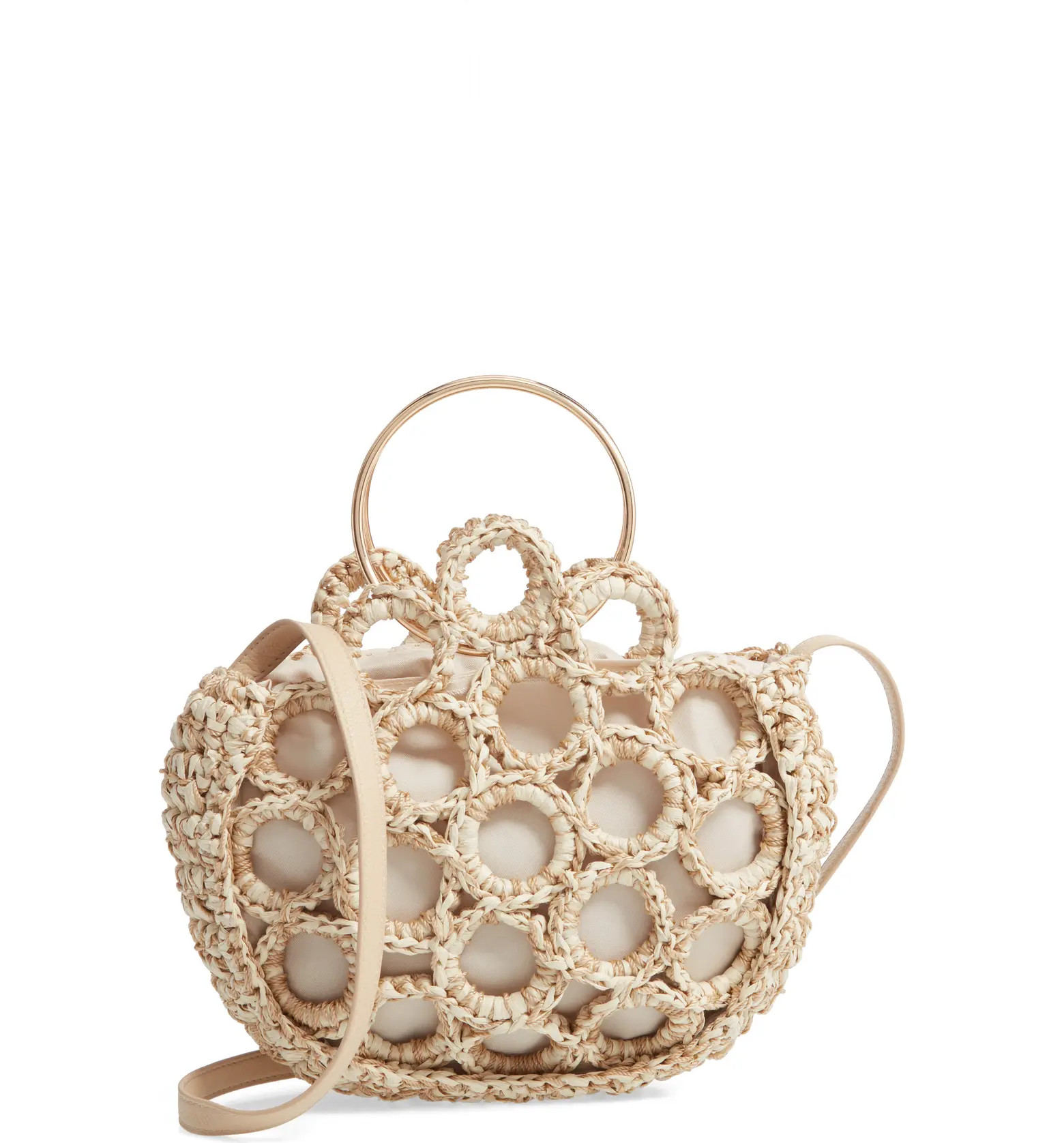 Mali + Lili Rachel Crochet Half Moon Bag | Nordstrom | Nordstrom