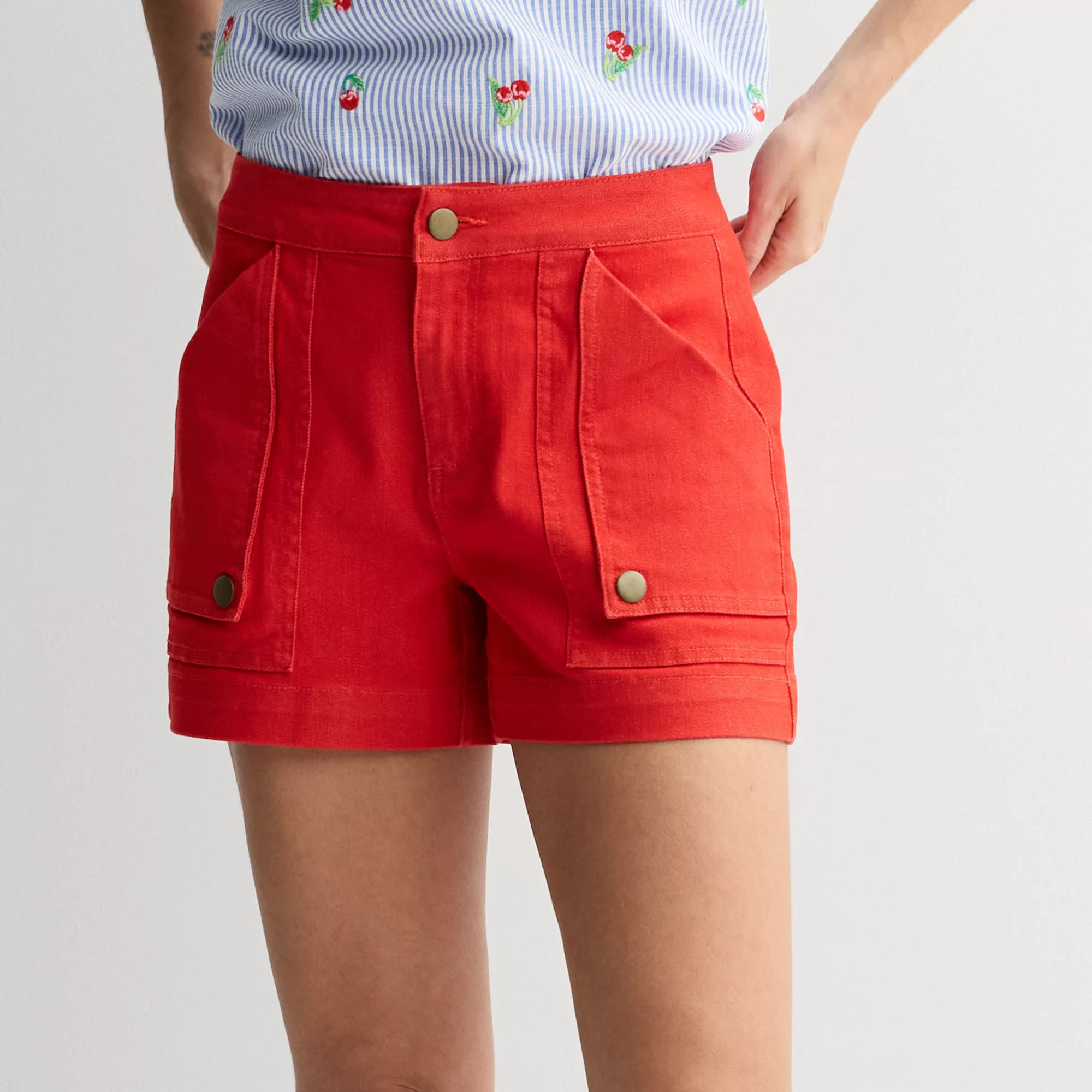 Women's Draper James Flap Pocket Denim Shorts | Kohl's