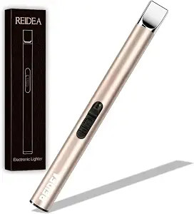 [2 Pack] REIDEA Electronic Candle Lighter Arc Windproof Flameless USB Rechargeable Lighter with S... | Amazon (US)