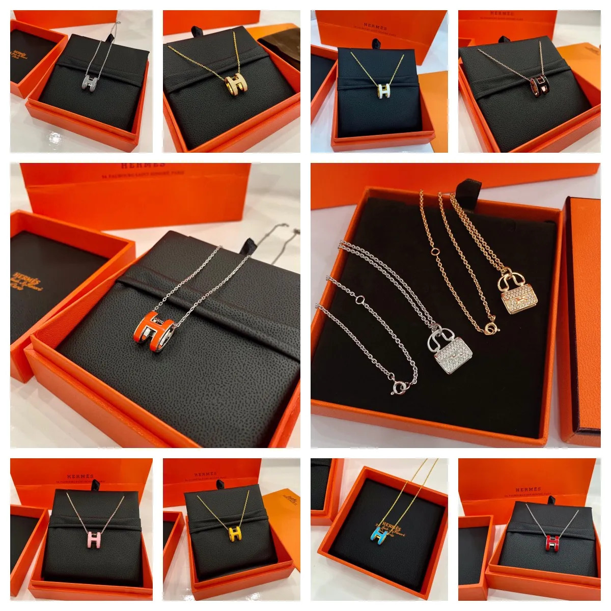 AAAAA Dupe with Logo Light Luxury Letter Pendant Necklace Simple and Elegant preppy for Women Dur... | DHGate