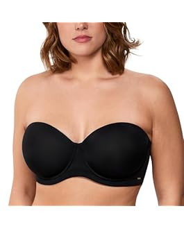 HSIA Strapless Bras for Big Bust Women Convertible Bra for Heavy Breast Strapless Bra Red Carpet Supportive Underwire 36C | Amazon (US)