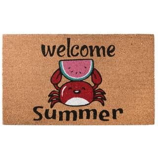 Welcome Summer Crab Coir Doormat | Michaels Stores