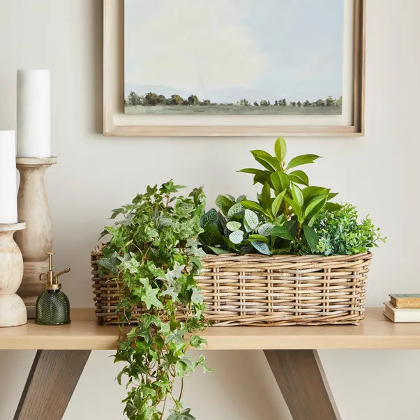 Natural Rattan Planter Box | Dunelm (migrated)