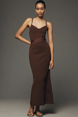 Siempre Sheer Panel Maxi Dress | Anthropologie (US)