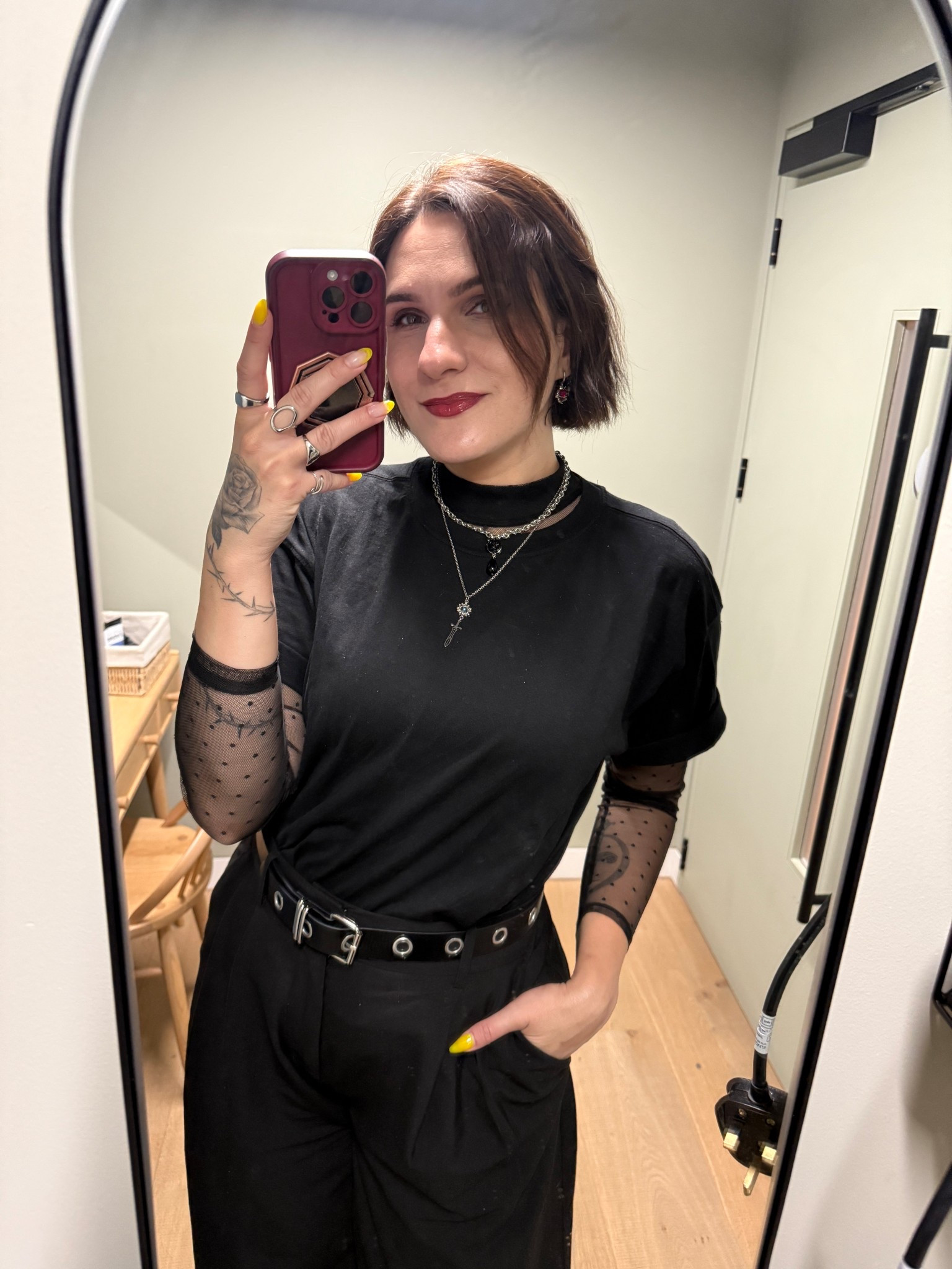 All black corp outfit 