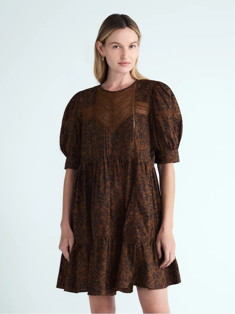 Scoop Women's Lace Mini Dress, Sixes XS-XXL | Walmart (US)