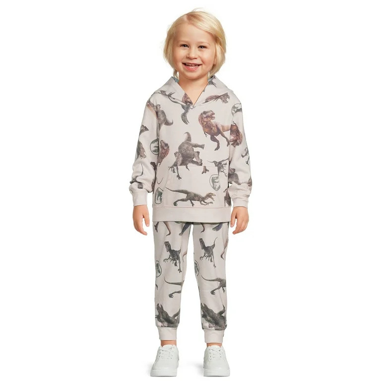 Jurassic Park Toddler Boy Fleece Hoodie and Joggers Set, 2-Piece, Sizes 12M-5T | Walmart (US)