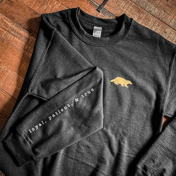 Badger Adult Unisex Sweatshirt Black | Etsy | Etsy (US)