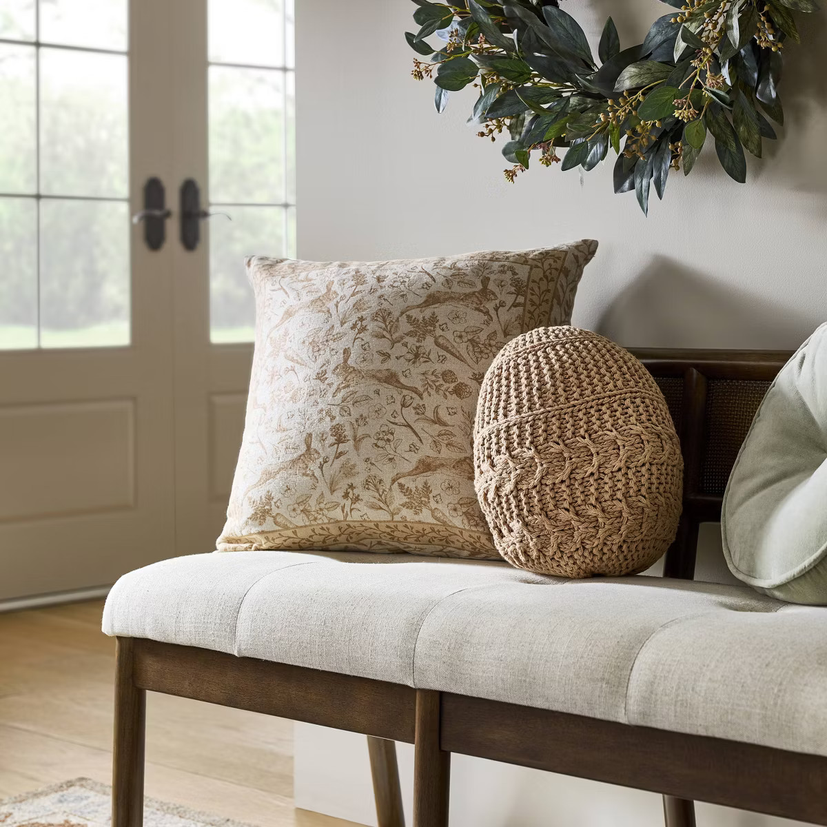 Shaped Crochet Egg Throw Pillow - Threshold™ designed with Studio McGee | Target