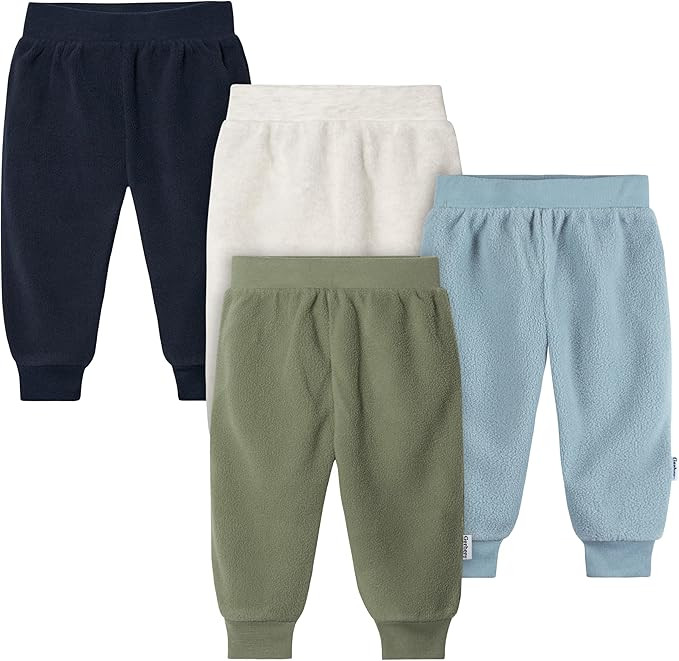 Gerber Baby Boys' 4-Pack Microfleece Pants | Amazon (US)