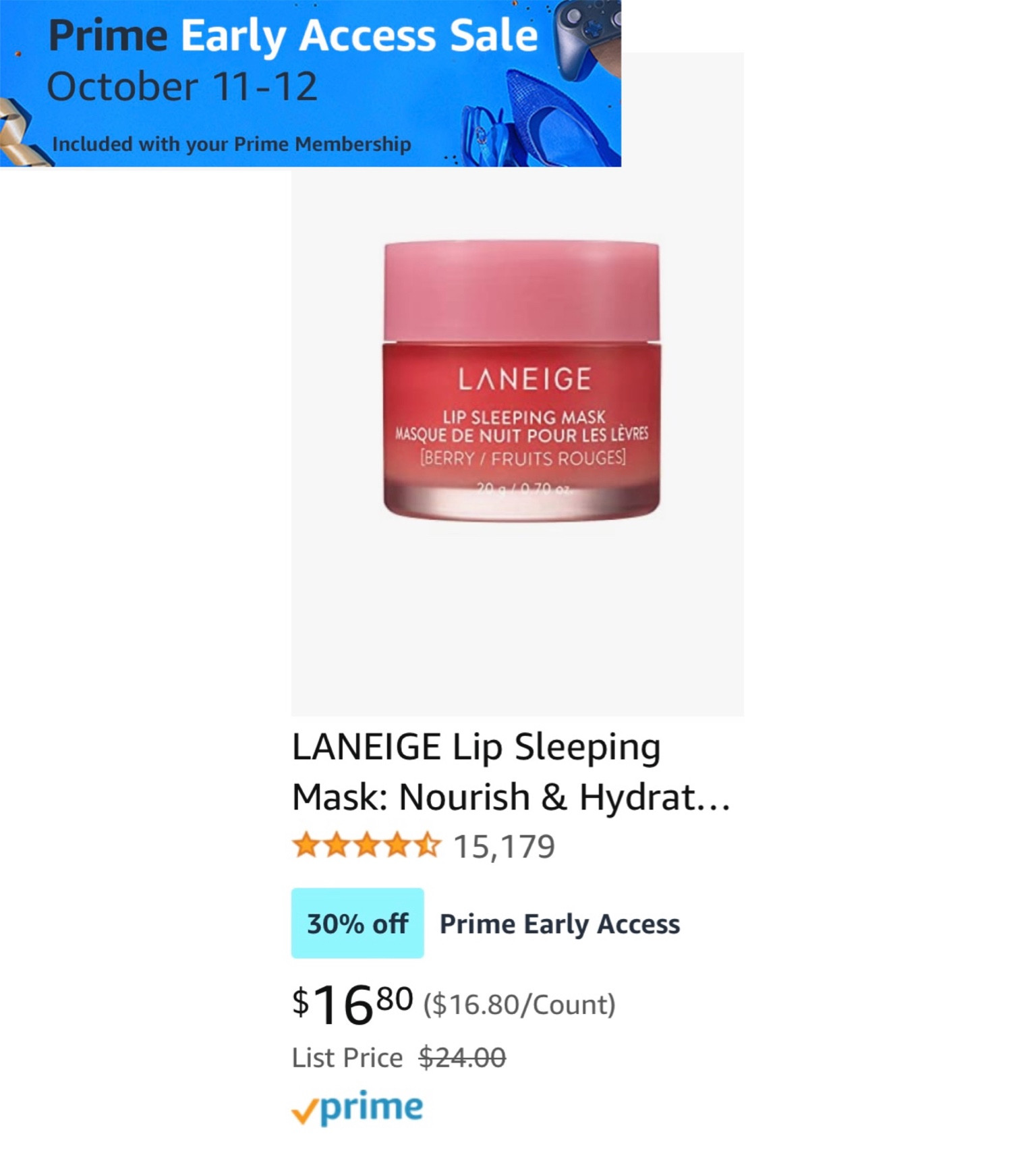Best lip mask on sale for Amazon prime day 



#LTKsalealert #LTKbeauty #LTKHoliday