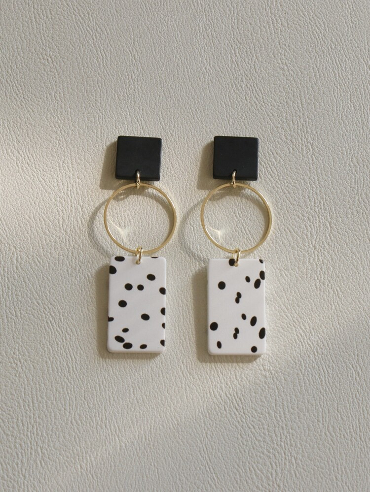 Acrylic Geometric Drop Earrings | SHEIN