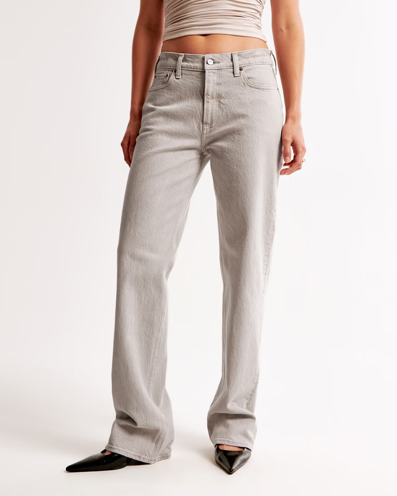 Women's Low Rise Baggy Jean | Women's Bottoms | Abercrombie.com | Abercrombie & Fitch (US)